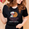 Snoopy And Woodstock Painting New York Yankees MLB Logo Shirt Black