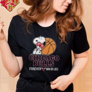 2024 The Peanuts Movie Snoopy Forever Win Or Lose Basketball Chicago Bulls Shirt