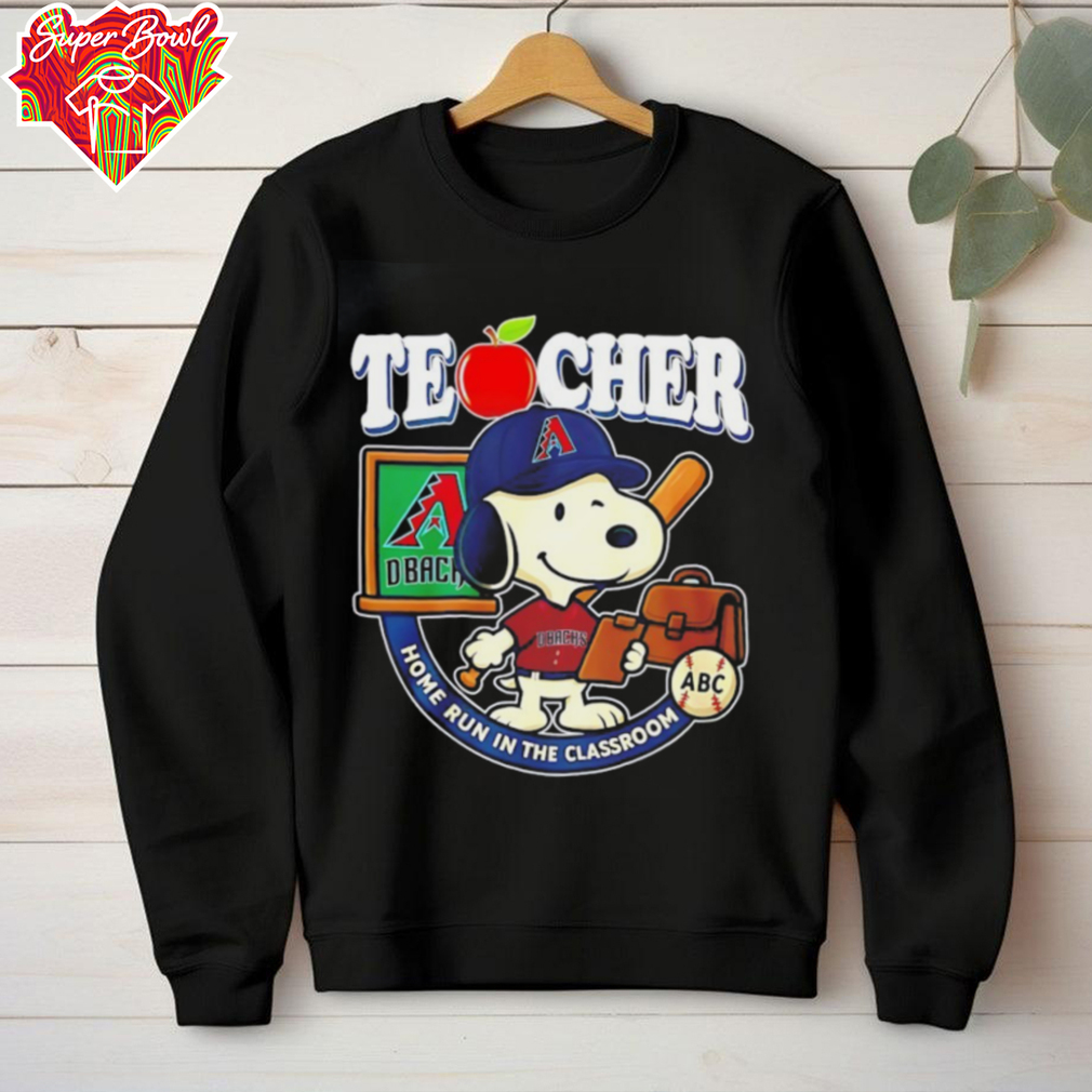 Arizona Diamondbacks Snoopy teacher home run in the classroom shirt Arizona Diamondbacks Snoopy teacher home run in the classroom shirt