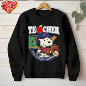 Arizona Diamondbacks Snoopy teacher home run in the classroom shirt