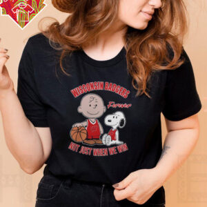 Badgers Shop Charlie Brown And Snoopy Wisconsin Badgers Forever Not Just When We Win Shirt