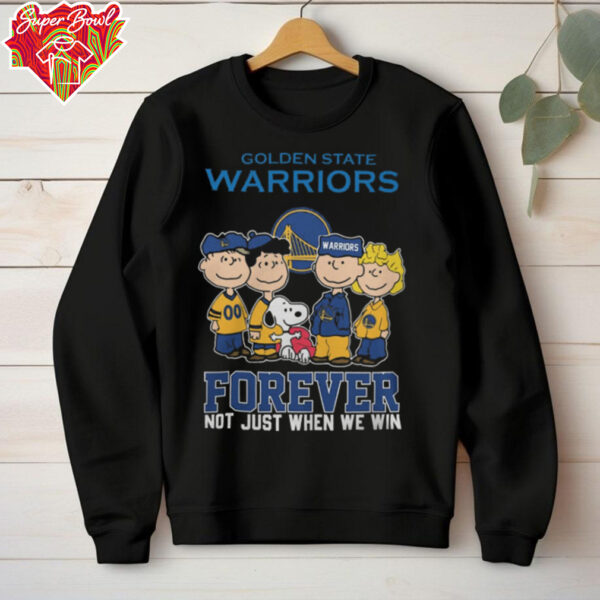 Bucks Peanuts Merch The Peanuts Movie Characters Golden State Warriors Forever Not Just When We Win Shirt