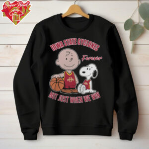 Charlie Brown And Snoopy Iowa State Cyclones Forever Not Just When We Win Shirt