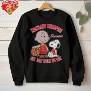 Charlie Brown And Snoopy Maryland Terrapins Forever Not Just When We Win Shirt