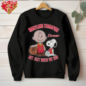 Charlie Brown And Snoopy Maryland Terrapins Forever Not Just When We Win Shirt