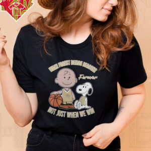 Charlie Brown And Snoopy Wake Forest Demon Deacons Forever Not Just When We Win Shirt