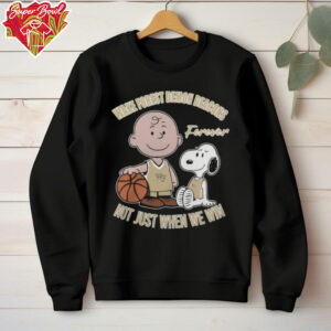 Charlie Brown And Snoopy Wake Forest Demon Deacons Forever Not Just When We Win Shirt