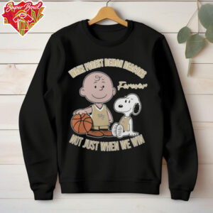 Charlie Brown And Snoopy Wake Forest Demon Deacons Forever Not Just When We Win Shirt