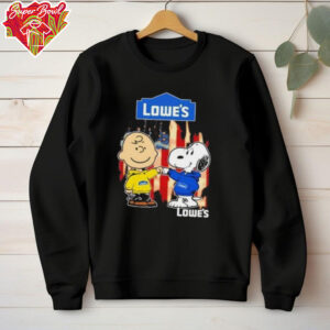 Charlie Brown and Snoopy Lowe’s US Flag shirt
