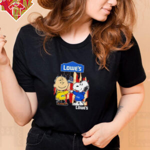 Charlie Brown and Snoopy Lowe’s US Flag shirt