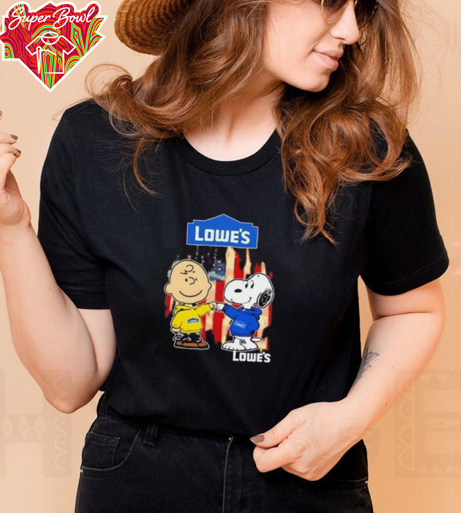 Charlie Brown and Snoopy Lowe’s US Flag shirt Charlie Brown and Snoopy Lowe’s US Flag shirt