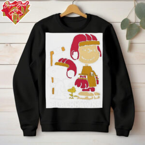 Chicago Blackhawks NHL Charlie Brown Snoopy And Woodstock Logo Shirt