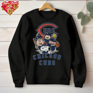 Chicago Cubs Snoopy Charlie Brown Woodstock The Peanuts Movie Baseball Shirt
