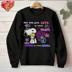 Cute Snoopy May You Have Love In Your Heart And Peace In Your Soul T Shirt