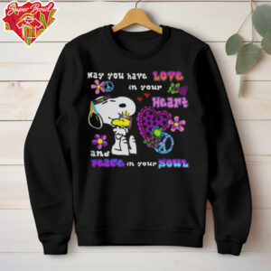 Cute Snoopy May You Have Love In Your Heart And Peace In Your Soul T Shirt