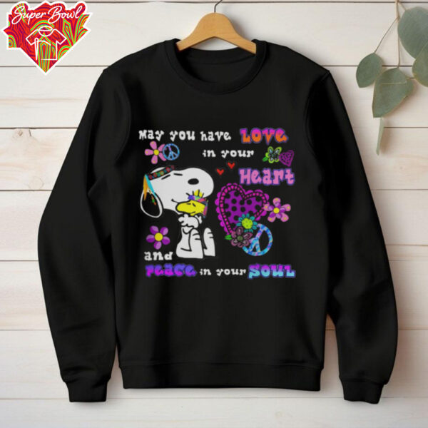 Cute Snoopy May You Have Love In Your Heart And Peace In Your Soul T Shirt