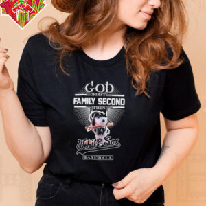 God First Family Second Then Chicago White Sox Baseball X Snoopy Shirt