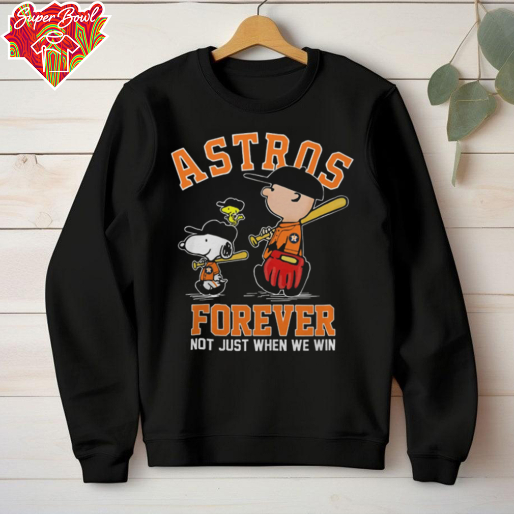 Houston Astros x Snoopy x Charlie Brown Forever Not Just When We Win Logo Shirt Houston Astros x Snoopy x Charlie Brown Forever Not Just When We Win Logo Shirt