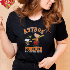 Houston Astros x Snoopy x Charlie Brown Forever Not Just When We Win Logo Shirt