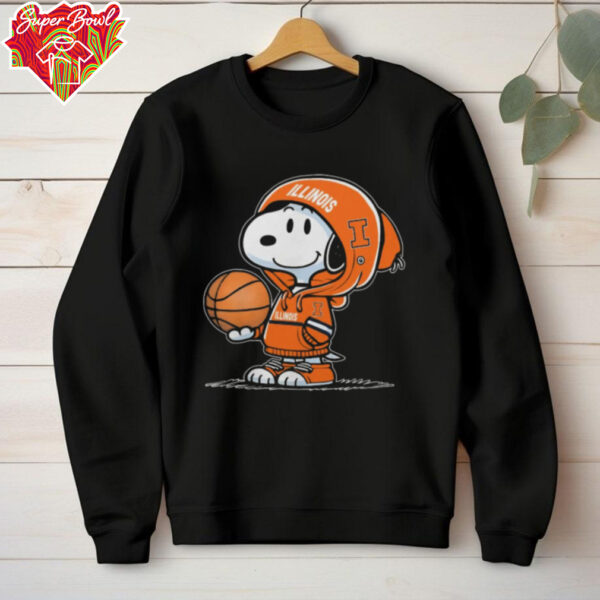 Illinois Basketball x Snoopy T Shirt