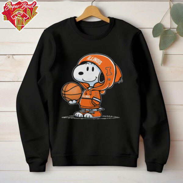 Illinois Basketball x Snoopy T Shirt