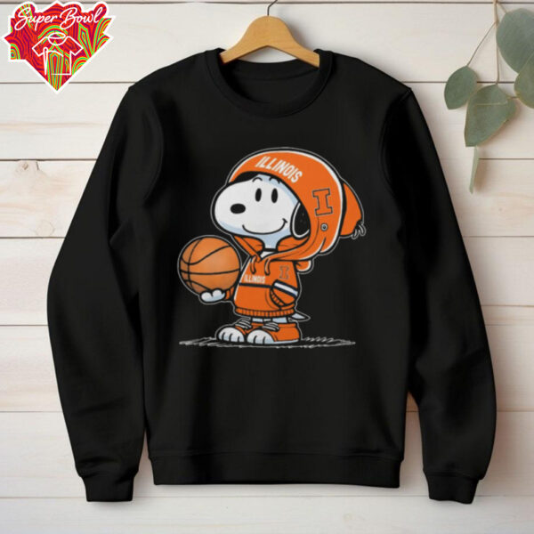 Illinois Basketball x Snoopy T Shirt