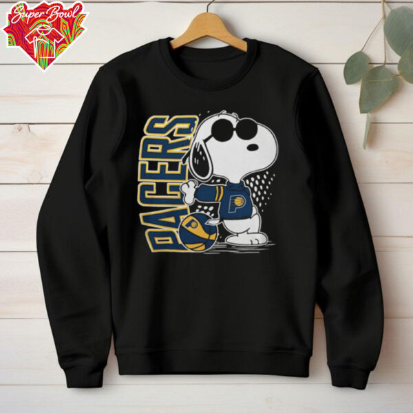 Indiana Pacers Basketball X Snoopy The Peanuts Logo Hoodie Sweatshirt
