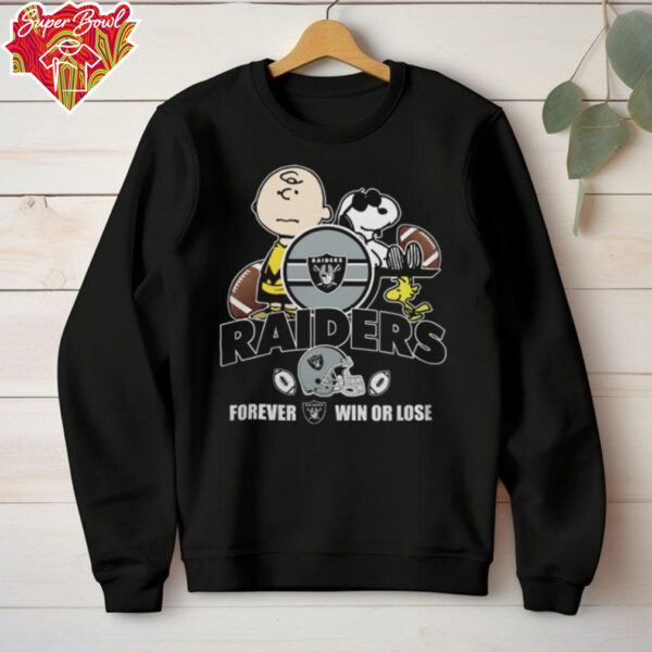 Las Vegas Raiders X Peanuts Snoopy And Charlie Forever Not Just When We Win Tee