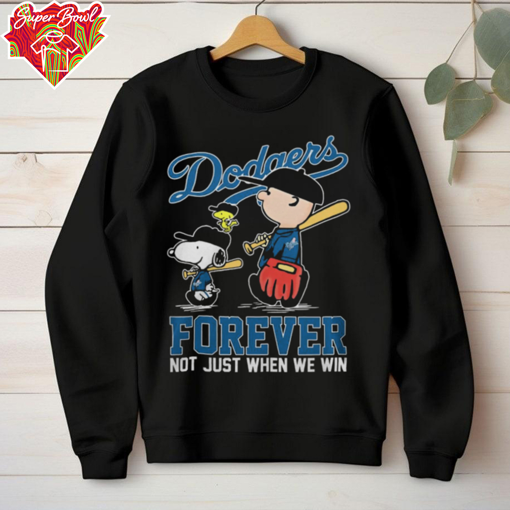 Los Angeles Dodgers x Snoopy x Charlie Brown Forever Not Just When We Win Logo Shirt Los Angeles Dodgers x Snoopy x Charlie Brown Forever Not Just When We Win Logo Shirt