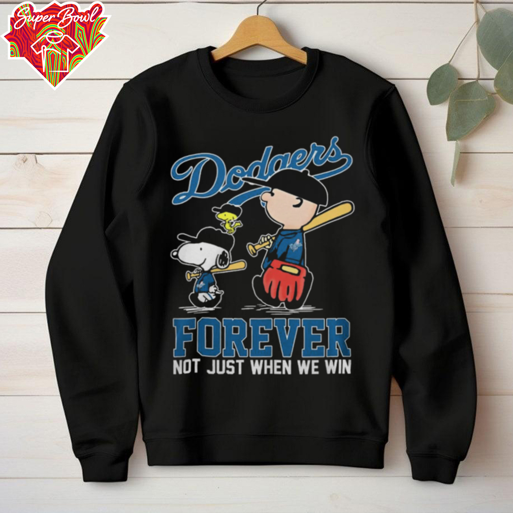 Los Angeles Dodgers x Snoopy x Charlie Brown Forever Not Just When We Win Logo Shirt Los Angeles Dodgers x Snoopy x Charlie Brown Forever Not Just When We Win Logo Shirt