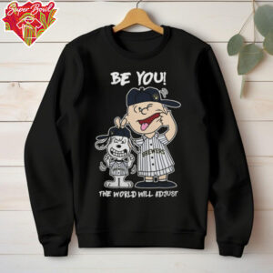 Milwaukee Brewers Charlie Brown And Snoopy Be You The World Will Adjust T Shirt