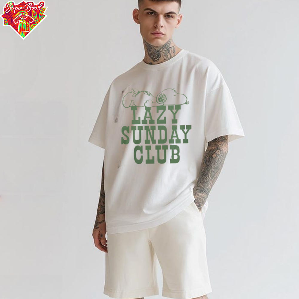 Nay Dino Snoopy Lazy Sunday Club Shirt Nay Dino Snoopy Lazy Sunday Club Shirt