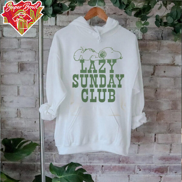 Nay Dino Snoopy Lazy Sunday Club Shirt
