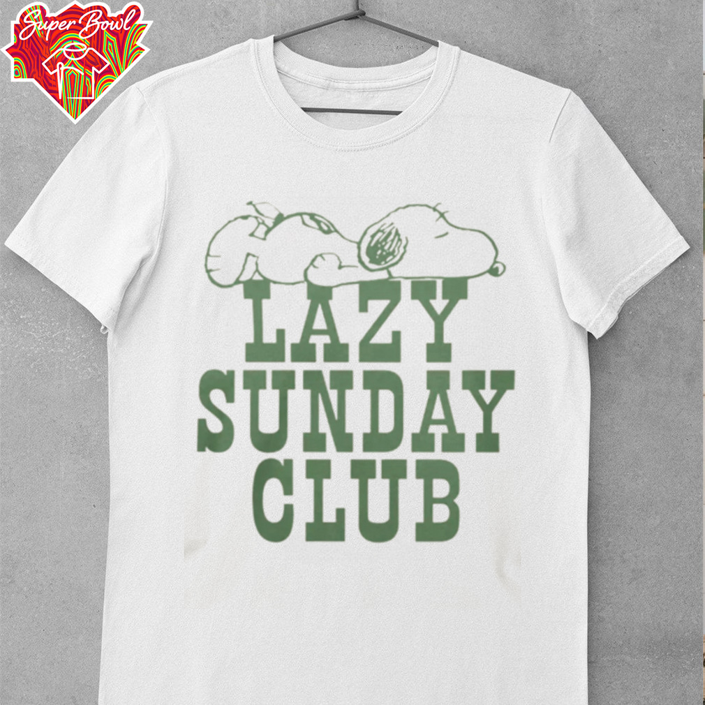 Nay Dino Snoopy Lazy Sunday Club Shirt Nay Dino Snoopy Lazy Sunday Club Shirt