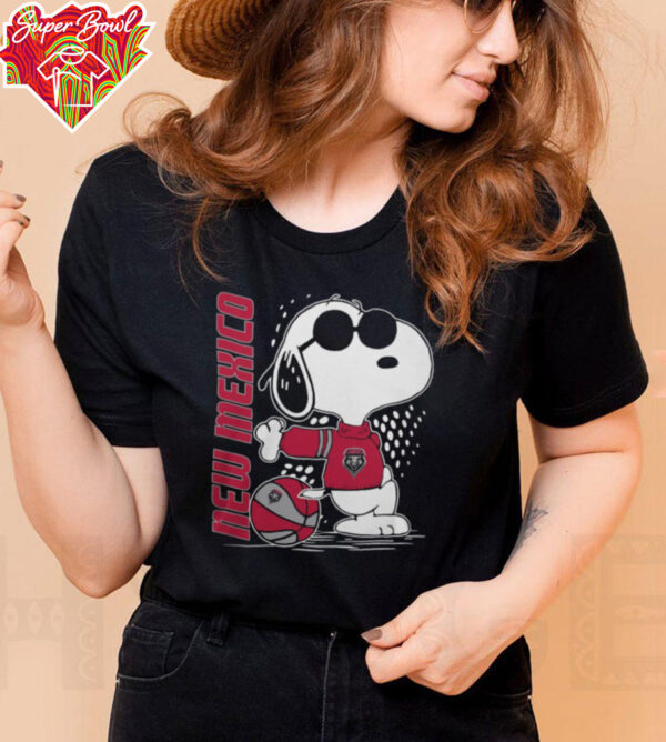 New Mexico Lobos Basketball Snoopy The Peanuts 2025 Hoodie