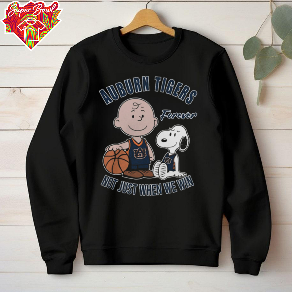 Official Charlie Brown And Snoopy Auburn Tigers Forever Not Just When We Win T Shirt Official Charlie Brown And Snoopy Auburn Tigers Forever Not Just When We Win T Shirt