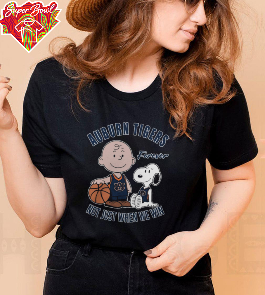 Official Charlie Brown And Snoopy Auburn Tigers Forever Not Just When We Win T Shirt Official Charlie Brown And Snoopy Auburn Tigers Forever Not Just When We Win T Shirt