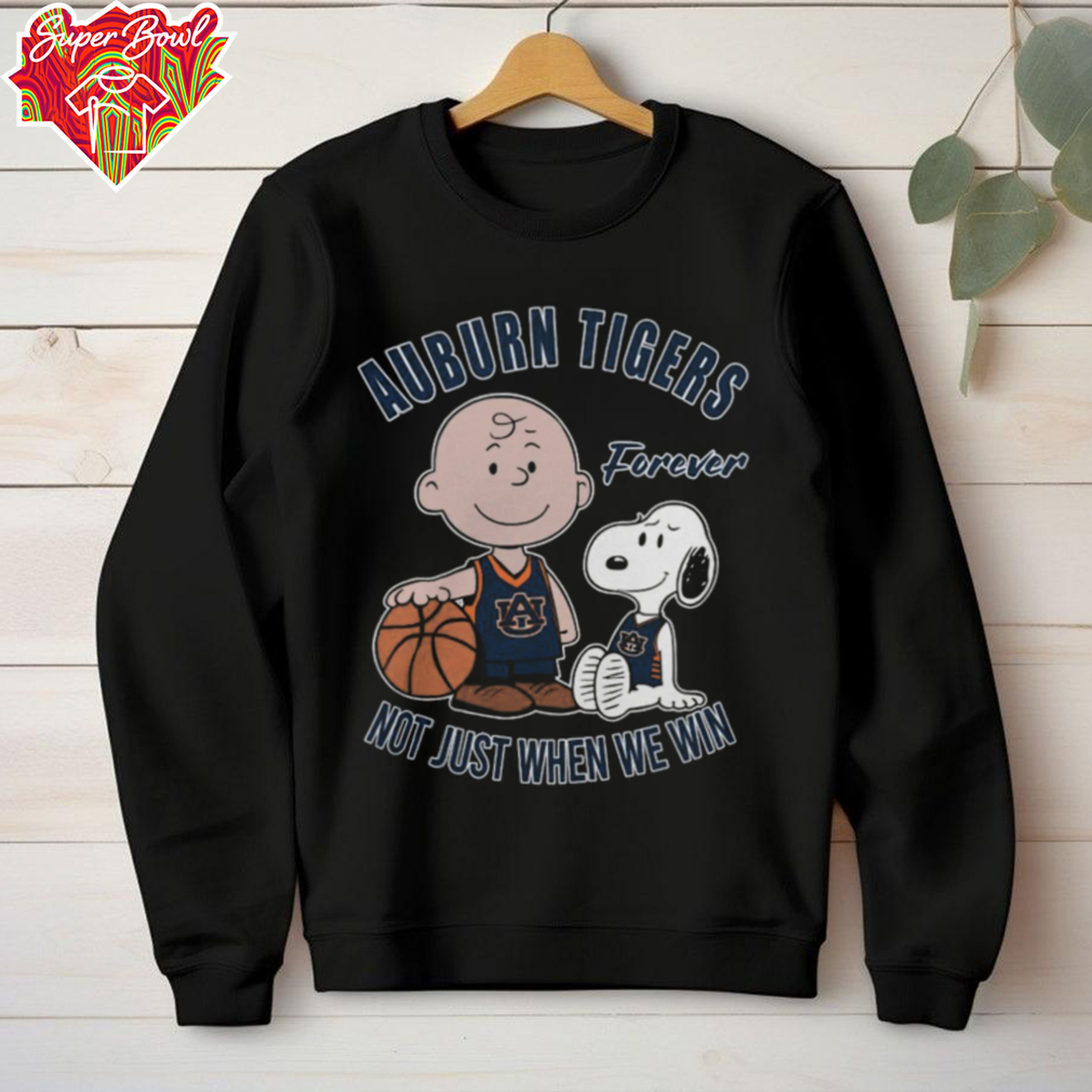 Official Charlie Brown And Snoopy Auburn Tigers Forever Not Just When We Win T Shirt Official Charlie Brown And Snoopy Auburn Tigers Forever Not Just When We Win T Shirt