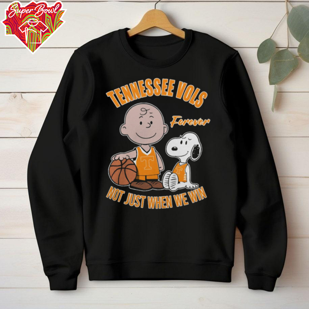 Official Charlie Brown And Snoopy Tennessee Vols Forever Not Just When We Win T Shirt Official Charlie Brown And Snoopy Tennessee Vols Forever Not Just When We Win T Shirt