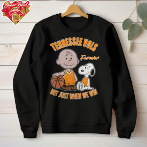 Official Charlie Brown And Snoopy Tennessee Vols Forever Not Just When We Win T Shirt