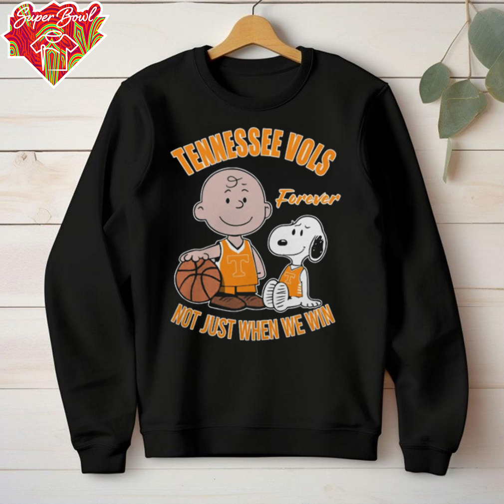 Official Charlie Brown And Snoopy Tennessee Vols Forever Not Just When We Win T Shirt Official Charlie Brown And Snoopy Tennessee Vols Forever Not Just When We Win T Shirt