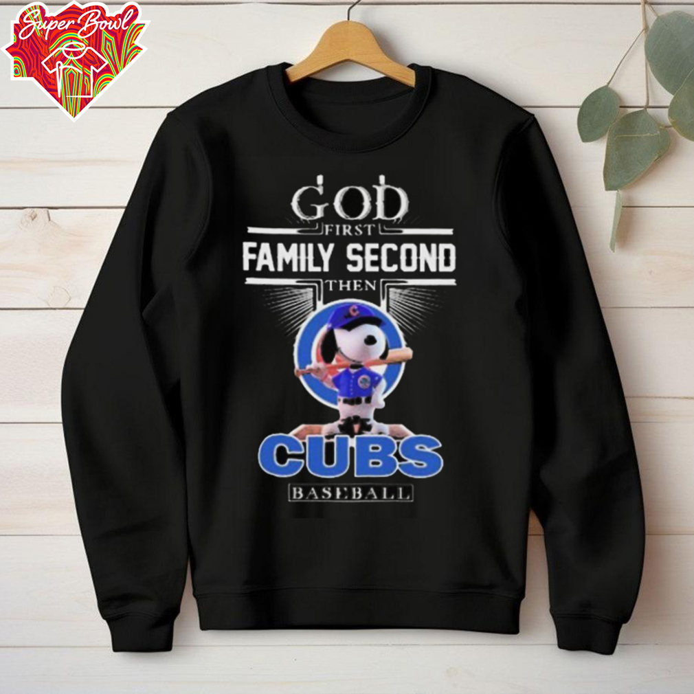 Official God First Family Second Then Chicago Cubs Baseball X Snoopy Tee Shirt Sweatshirt Official God First Family Second Then Chicago Cubs Baseball X Snoopy Tee Shirt Sweatshirt