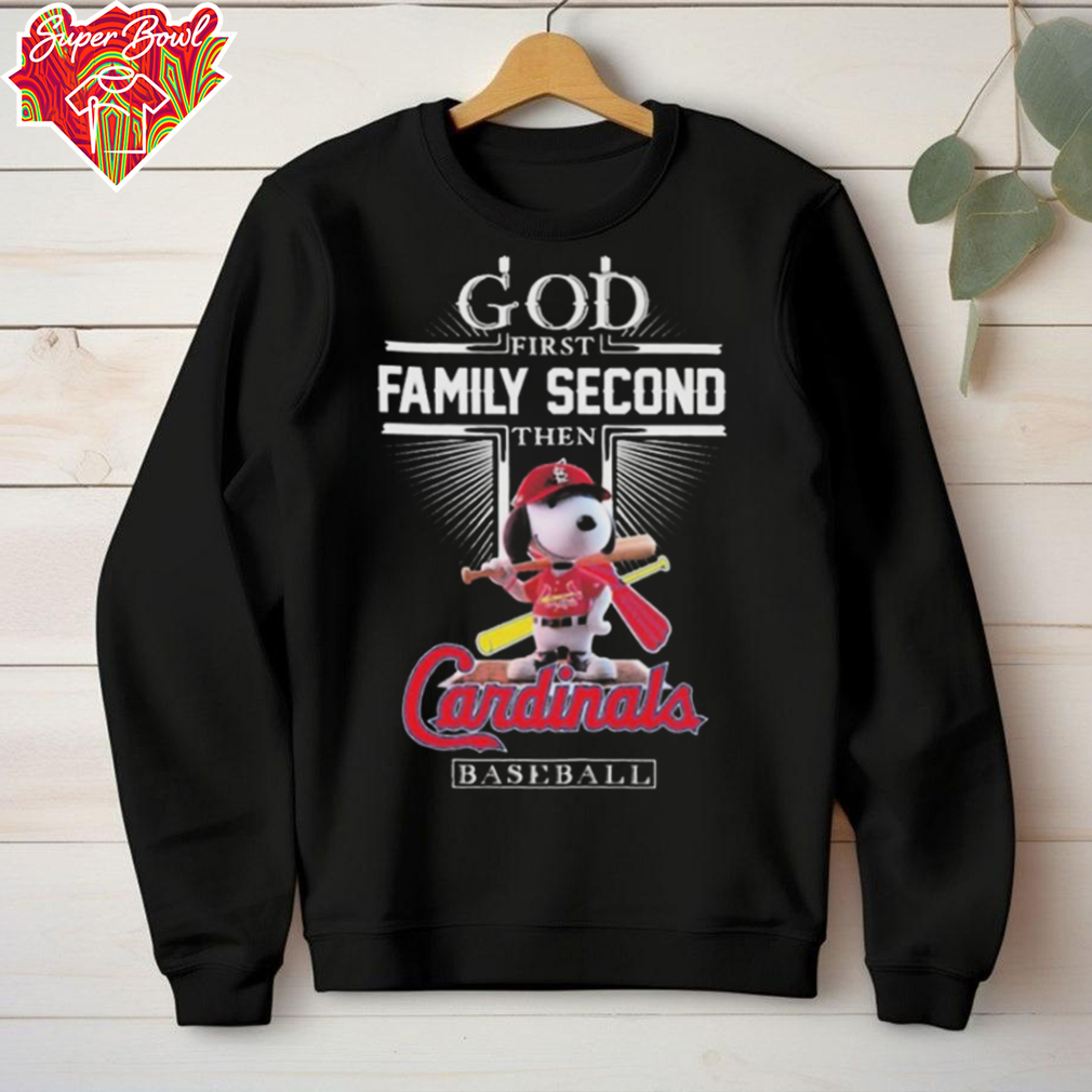 Official God First Family Second Then St Louis Cardinals Baseball X Snoopy Tee Shirt Sweatshirt Official God First Family Second Then St Louis Cardinals Baseball X Snoopy Tee Shirt Sweatshirt