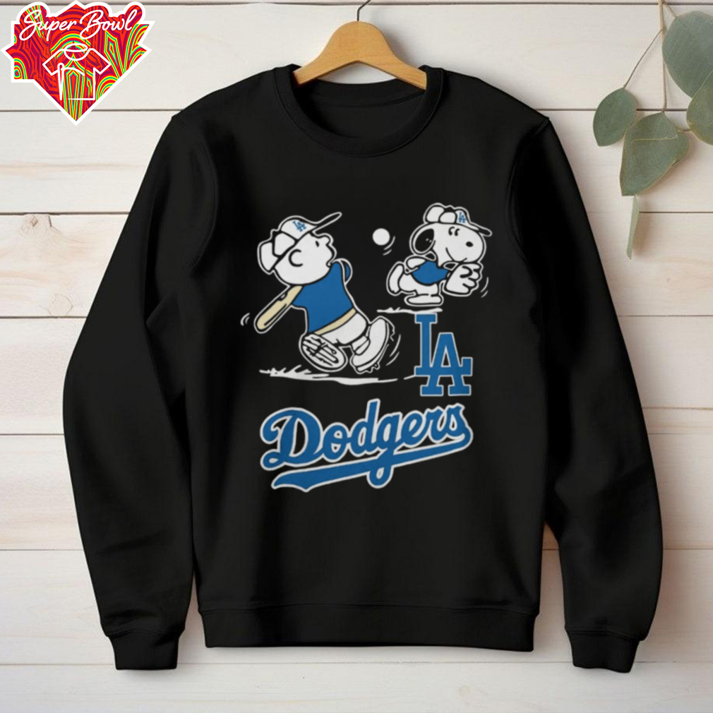 Official Los Angeles Dodgers Charlie Brown Snoopy Playing Baseball 2024 Tee Official Los Angeles Dodgers Charlie Brown Snoopy Playing Baseball 2024 Tee
