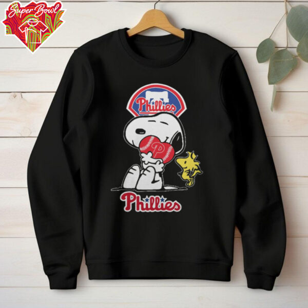 Official Snoopy Hug Heart Philadelphia Phillies Baseball Shirts