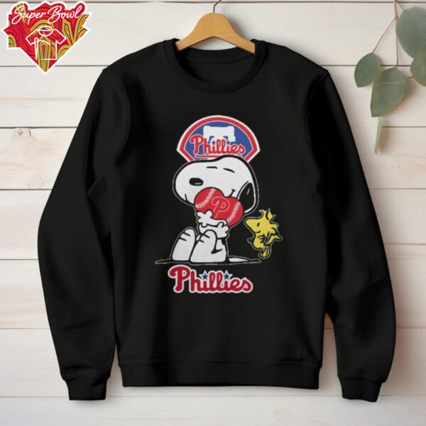 Official Snoopy Hug Heart Philadelphia Phillies Baseball Shirts