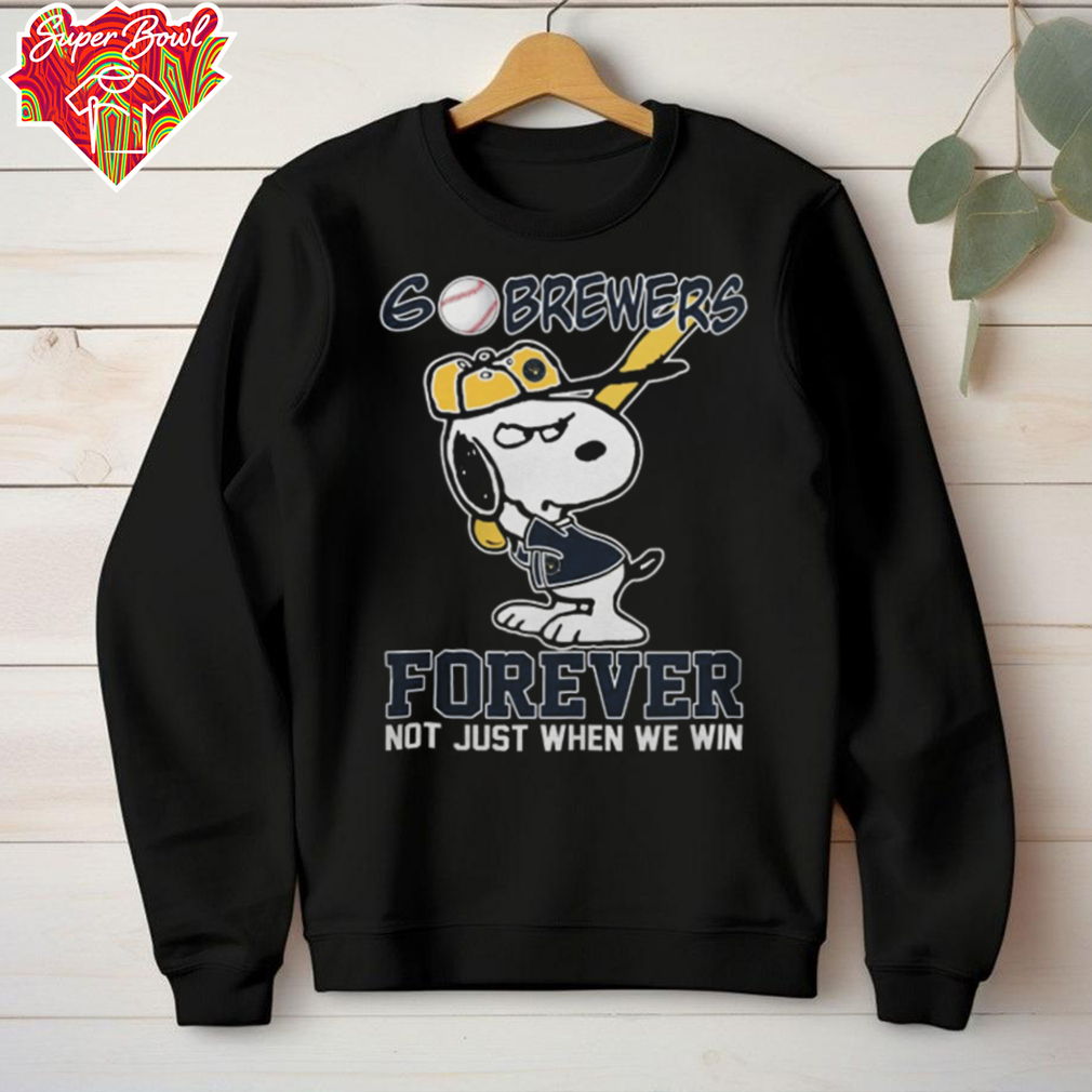 Official Snoopy Milwaukee Brewers Go Brewers Forever Not Just When We Win 2024 Shirt Official Snoopy Milwaukee Brewers Go Brewers Forever Not Just When We Win 2024 Shirt