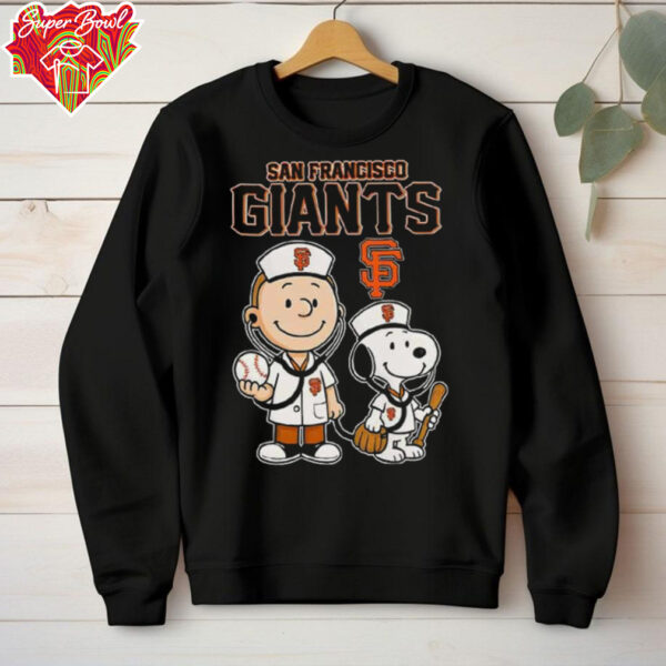 Peanut Snoopy Charlie Brown Nurse San Francisco Giants Baseball shirt