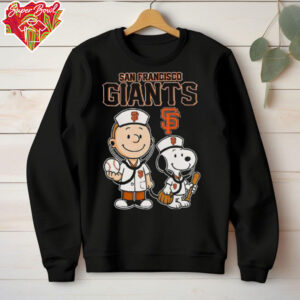 Peanut Snoopy Charlie Brown Nurse San Francisco Giants Baseball shirt