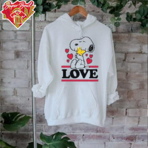 Peanuts Love Snoopy Woodstock Graphic T Shirt